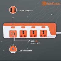 BonKaso 3-Socket Power Strip