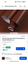 Bohofy Wooden Finish Self-Adhesive Sheet