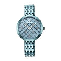 Titan Women's Quartz Analog Blue Dial Stainless Steel Watch