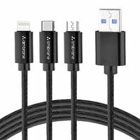 Ambrane 3-in-1 Fast Charging USB Cable