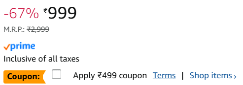 ₹499 Coupon Discount