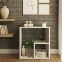 Home Full Engineered Wood Console Table White 2