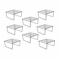 Stylish Black Metal Square Plant Stand