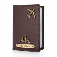 The Unique Gift Studio Personalised Leather Passport Holder