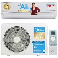 Midea 1 Ton 3 Star Smart Wi-Fi AI Inverter Split AC