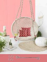 Curio Centre Round Cotton Home Swing & Hammock Chair White