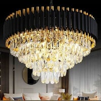 Yavik Crystal & Metal Chandelier
