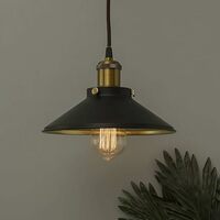 Homesake Black Cone Pendant Light