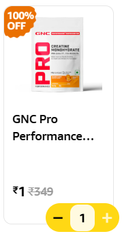 GNC Creatine Monohydrate Offer