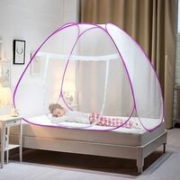 Kuber Industries Foldable Mosquito Net Pink