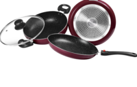 Pro Cook Induction Cookware Set Peach
