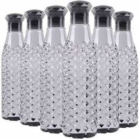 Pack of 6 Crystal Clear Water Bottles