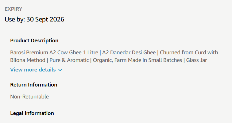 View more details on Amazon product page