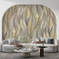 FOKRIM Yellow Feather Self-Adhesive Sticker