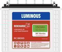 Luminous 150 Ah Tubular Inverter Battery