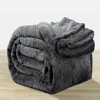 LA VERNE Self Design Double Mink Blanket