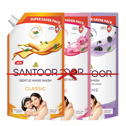 Santoor Handwash 3 x 650ml