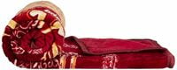 Amazon Basics Double Bed Mink Blanket, Maroon