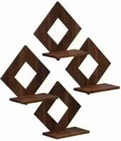 Decorative Wooden Wall Hanging Pot Stand Set