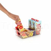 CrystalStorage Transparent Food Storage Baskets for Freezer and Kitchen