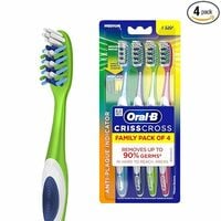 Oral-B Criss Cross Deep Clean Toothbrushes Pack of 4