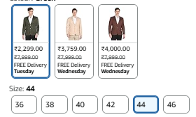 Arrow Men's Slim Fit Blazer - Size 42