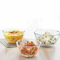 Borosil Borosilicate Glass Mixing Bowls Set