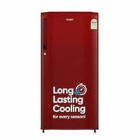Candy 165L Direct Cool Refrigerator Red Steel