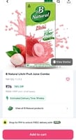 B Natural Litchi Fruit Juice Combo