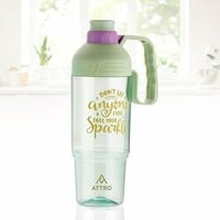 ATTRO 1000ml BPA-Free Leak-Proof Water Bottle with Handle Green