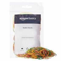Amazon Basics Multicolour Rubber Bands