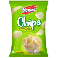 Yellow Diamond Cream 'N' Onion Chips