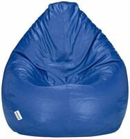 Solimo XXXL Faux Leather Bean Bag Cover Blue