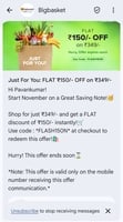 BigBasket Discount Offer