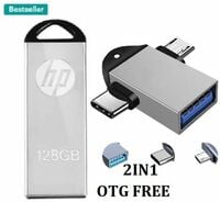 HP V220G 128GB Pen Drive with Free Type-C OTG