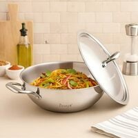 Parage Tripure Triply Stainless Steel Kadai