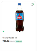 Thums Up 750ml Offer